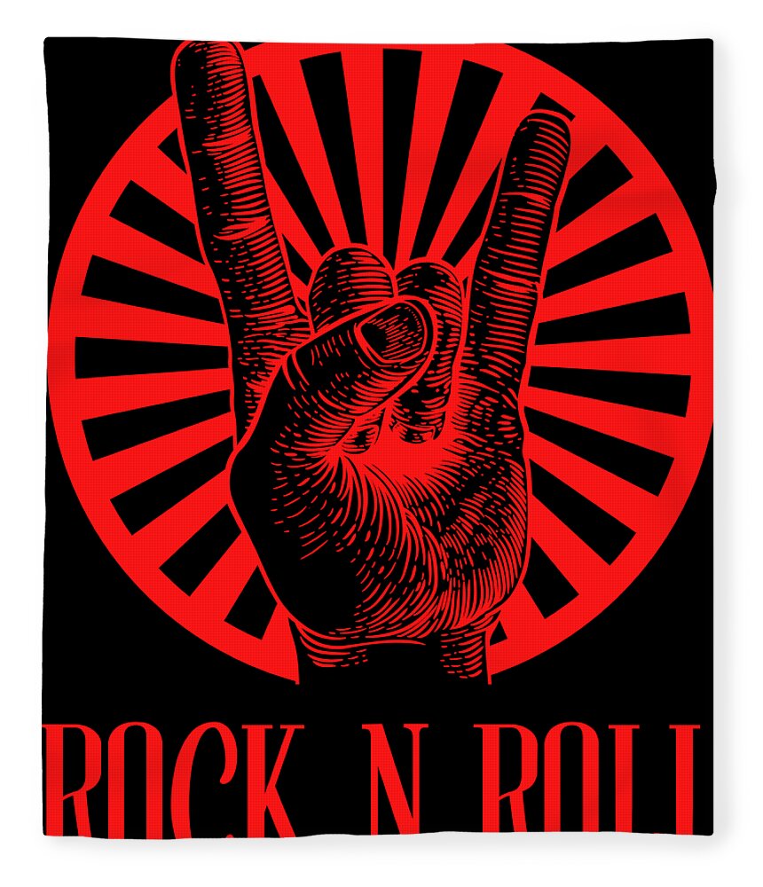 Rock Fleece Blanket featuring the photograph Rock N Roll by Action