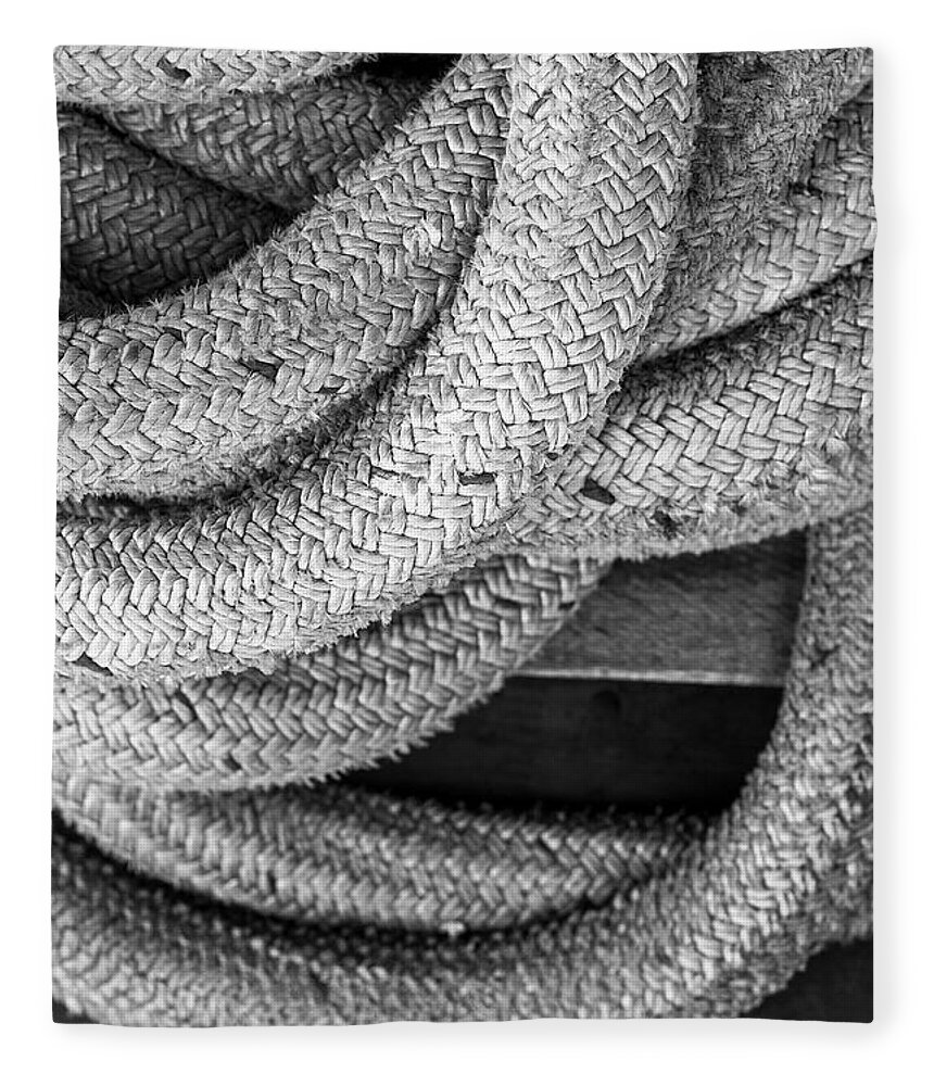 Rope Fleece Blanket featuring the photograph Roped by Jim Whitley