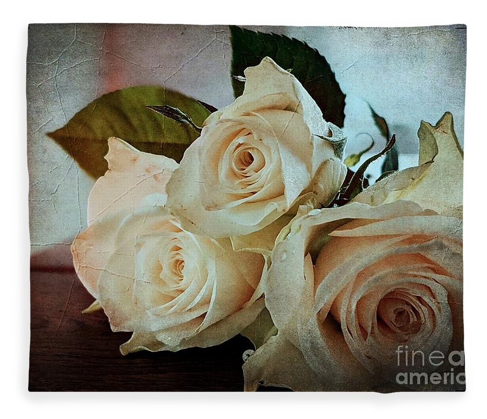 Roses Fleece Blanket featuring the photograph Roses by Claudia Zahnd-Prezioso