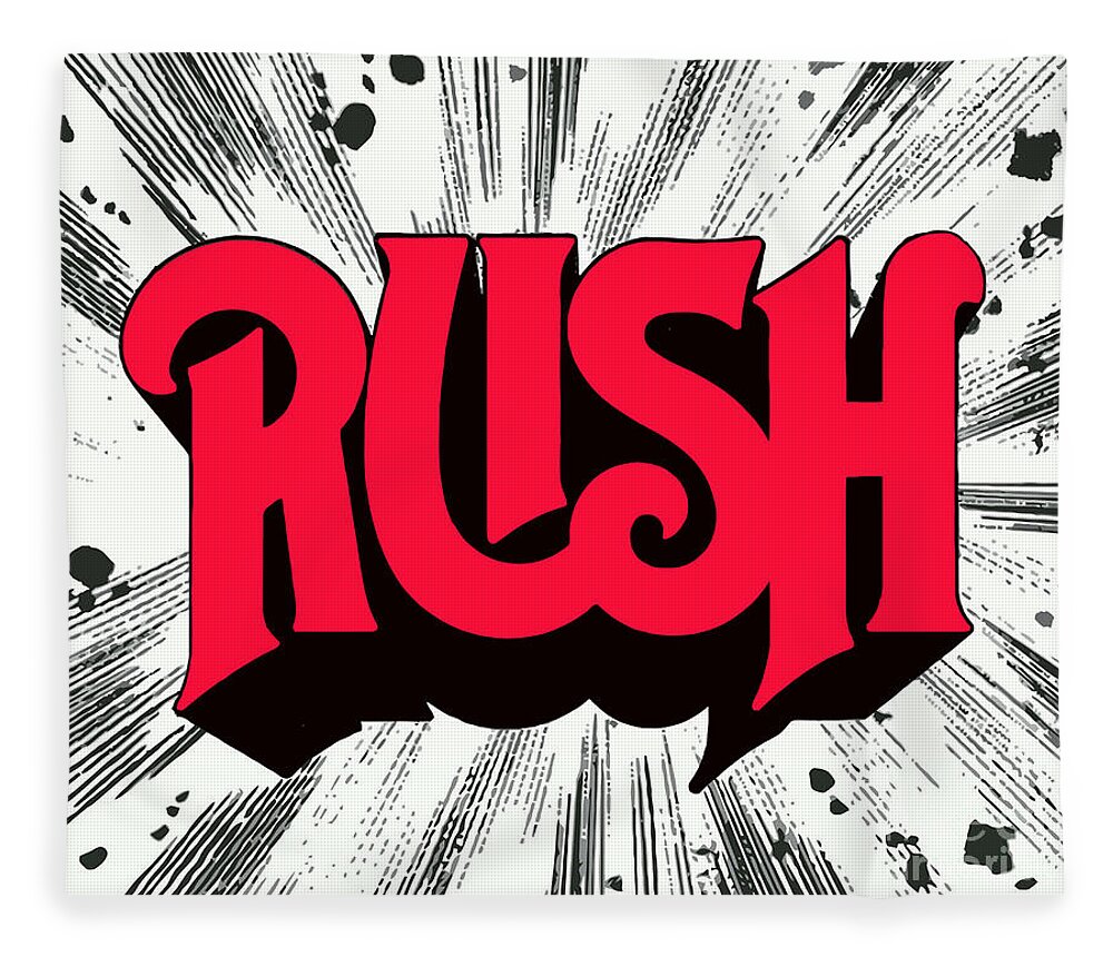Rush Fleece Blanket featuring the photograph Rush First Album Cover by Action