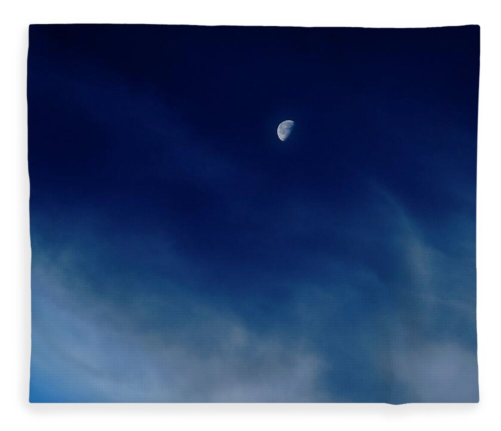 Symbolism Fleece Blanket featuring the photograph Sagitarrius Waning in Deep Blue by Judy Kennedy