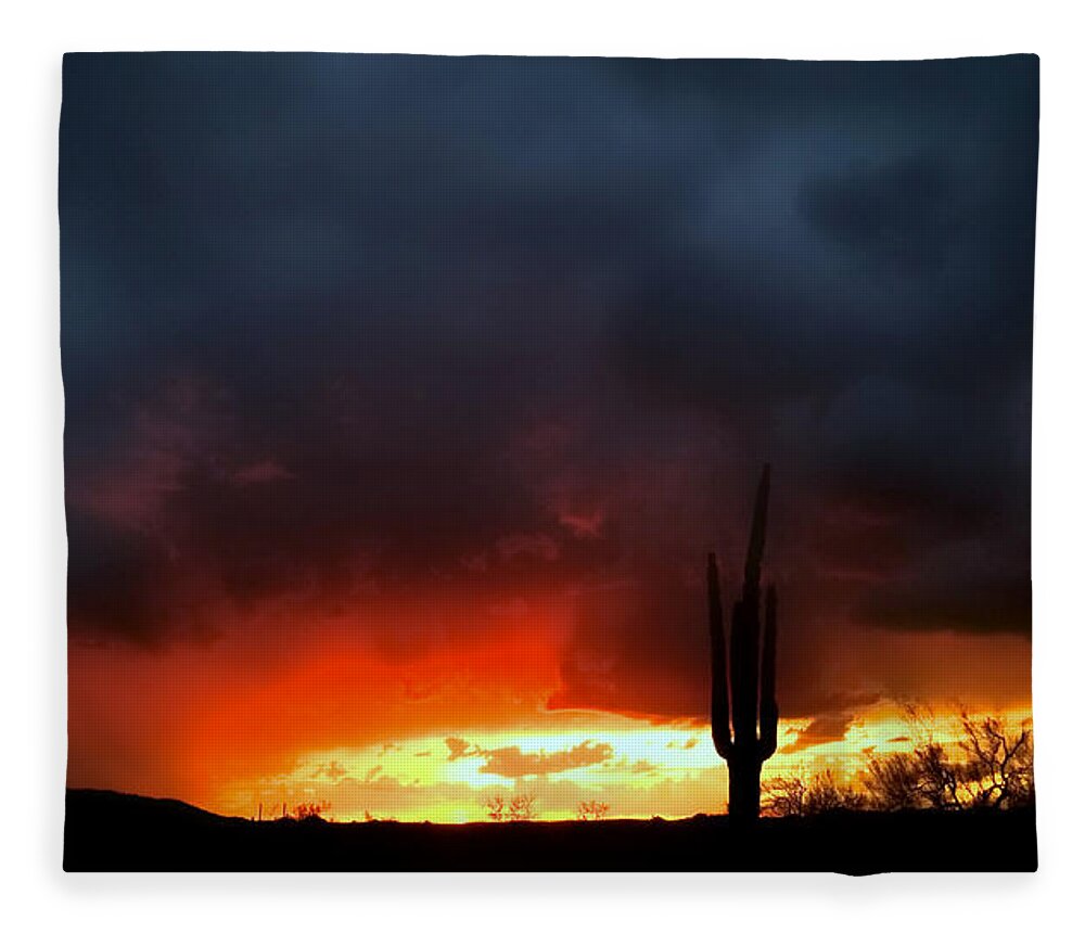 Tequila Fleece Blanket featuring the photograph Tequila Sunset by Gene Taylor