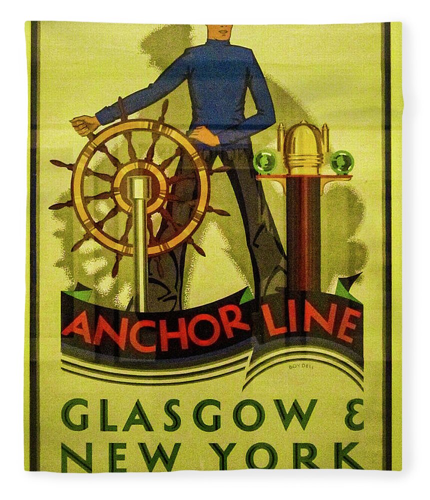 Glasgow Fleece Blanket featuring the photograph Sailing to by James Canning