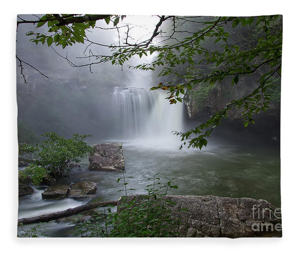Savage Falls Fleece Blanket featuring the photograph Savage Falls 21 by Phil Perkins