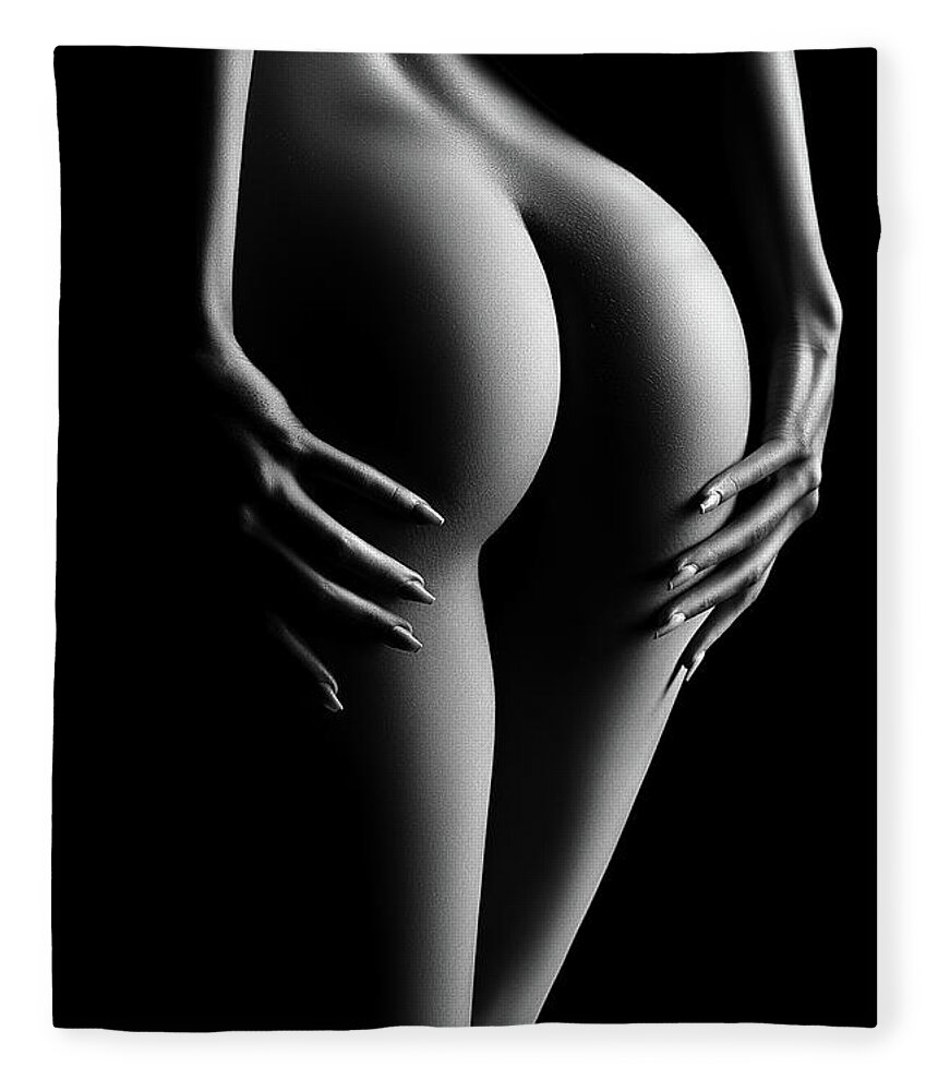 Woman Fleece Blanket featuring the photograph Sensual Nude Woman 11 by Johan Swanepoel