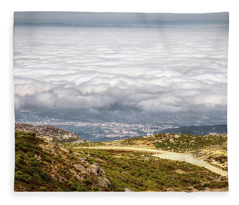 Serra Da Estrela Fleece Blanket featuring the photograph Serra da Estrela by Micah Offman