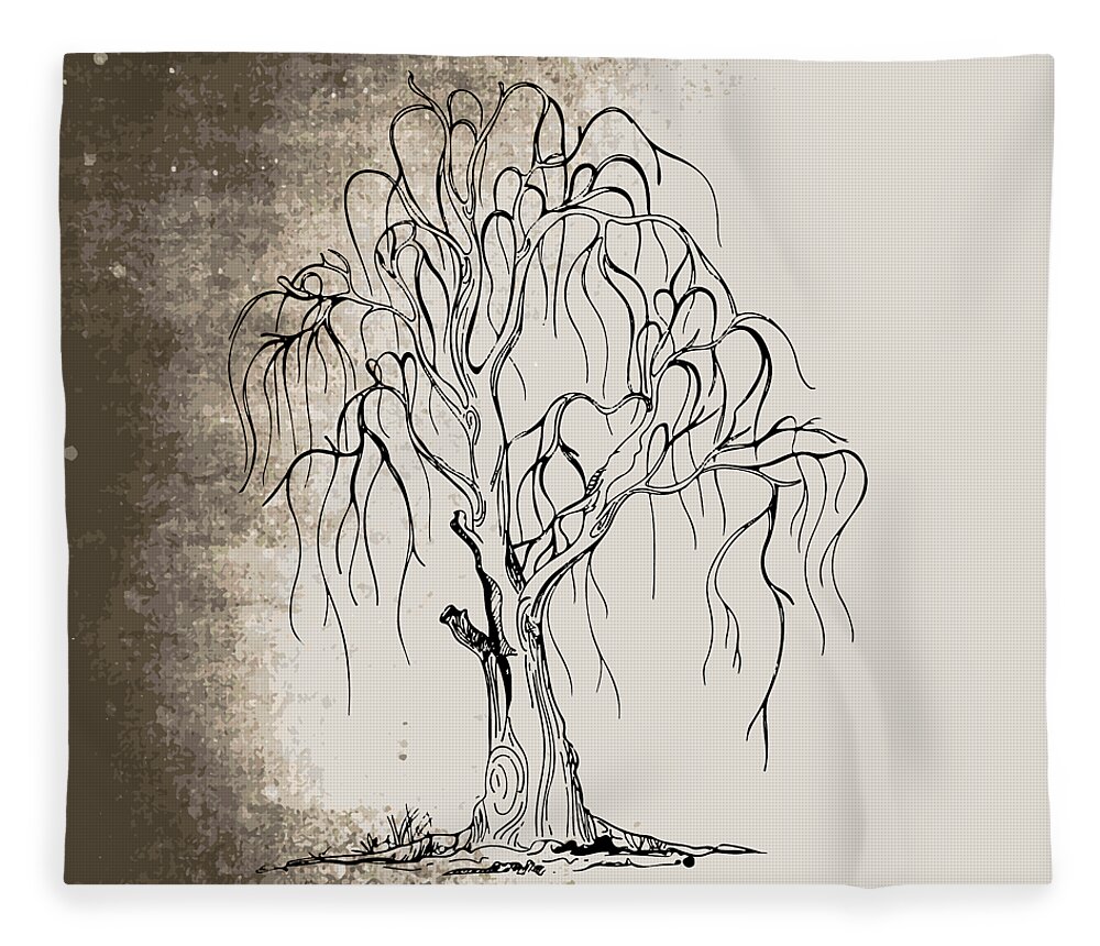 scary dead trees drawings