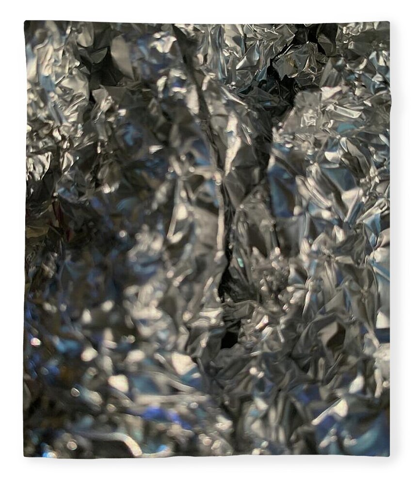 Silver Bursts Fleece Blanket featuring the photograph Silverburst by Juliette Becker