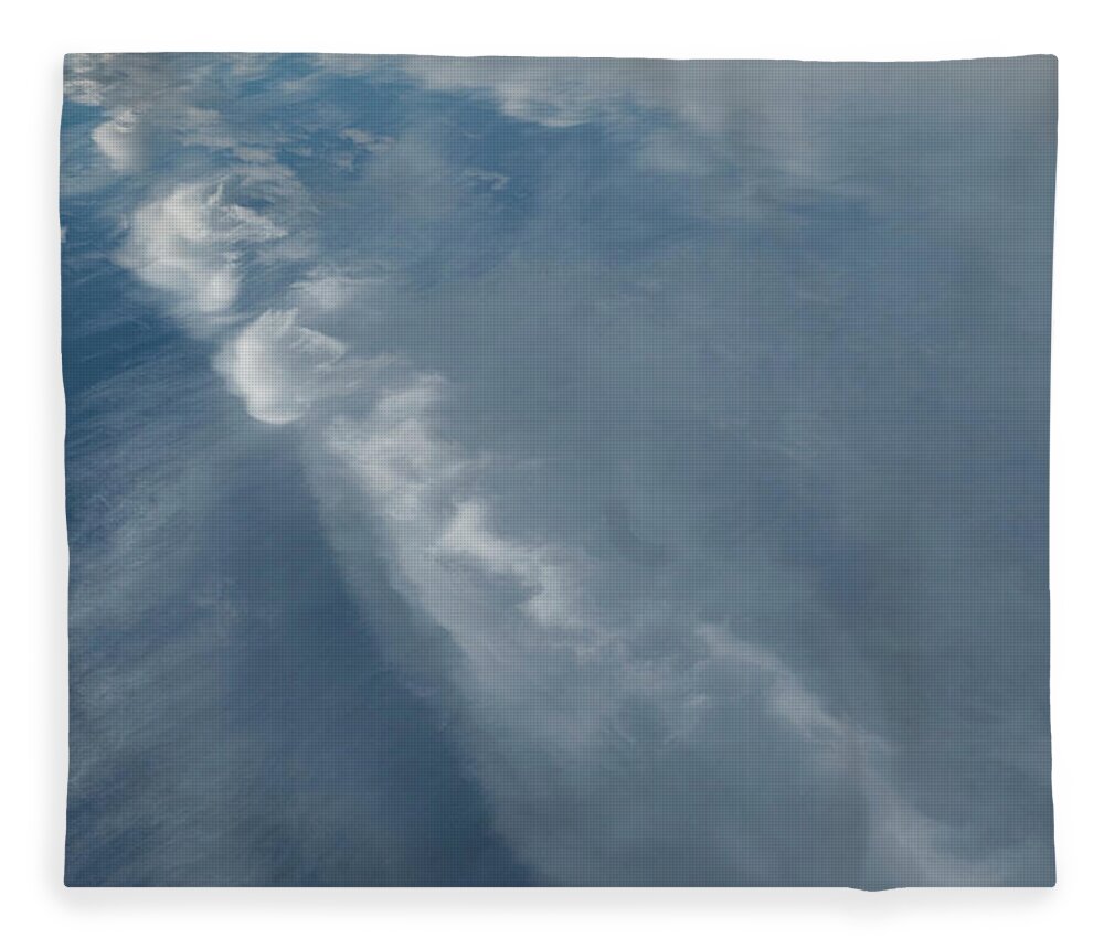 Sky Fleece Blanket featuring the photograph Sky With Clouds by Karen Rispin