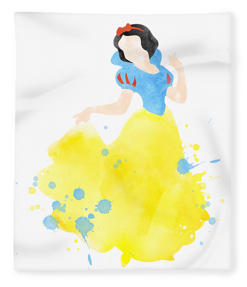 Snow White Disney Princess Watercolor No Background Fleece Blanket For Sale By Mihaela Pater