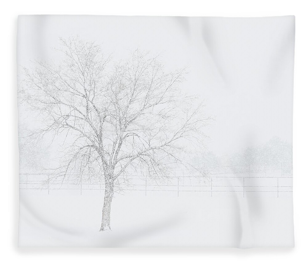 New Mexico Fleece Blanket featuring the photograph Snowscape by Maresa Pryor-Luzier