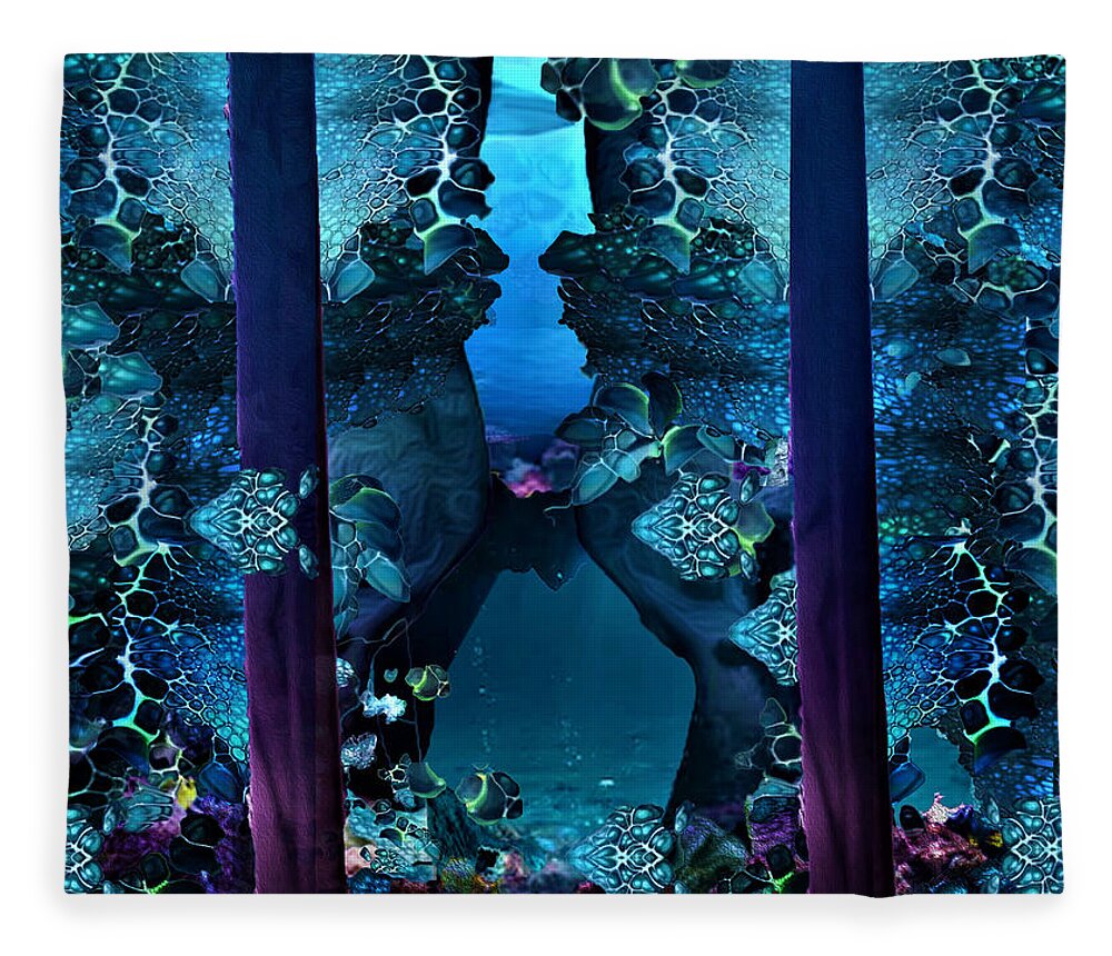 Digital Media Fleece Blanket featuring the digital art Solitude 1 by Aldane Wynter