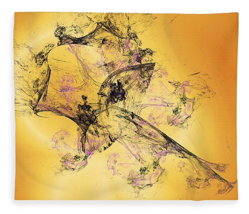 Art Fleece Blanket featuring the digital art Someone is Watching by Jeff Iverson