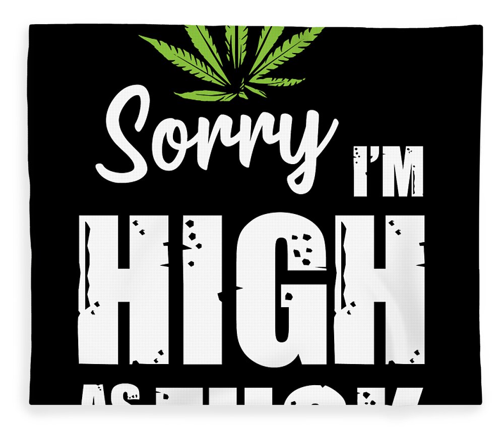  420 Weed Cannabis Fleece Throw Blanket 50 x 60 : Home &  Kitchen