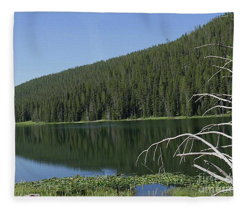 Beautiful Fleece Blanket featuring the photograph South Twin Lake, Wyoming by On da Raks