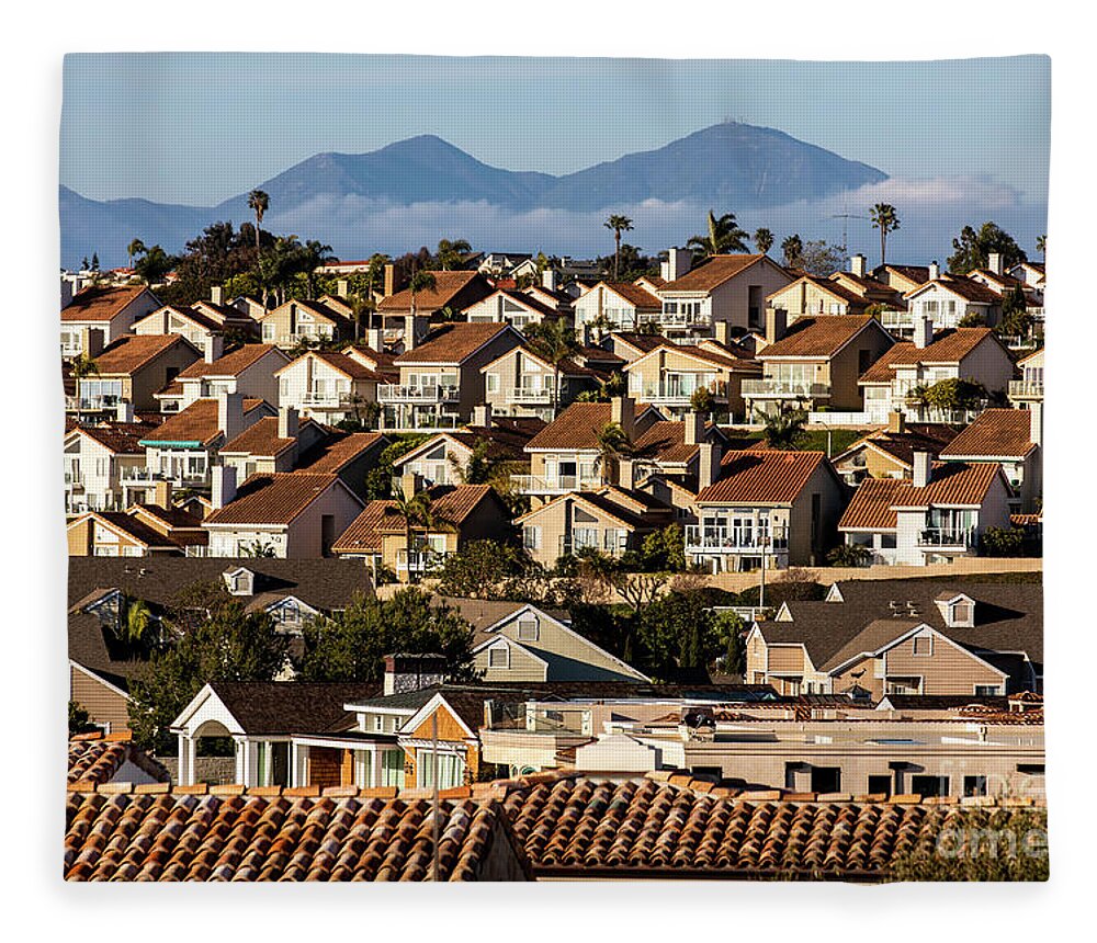 Dana Point Fleece Blanket featuring the photograph Southern California Living by Erin Marie Davis