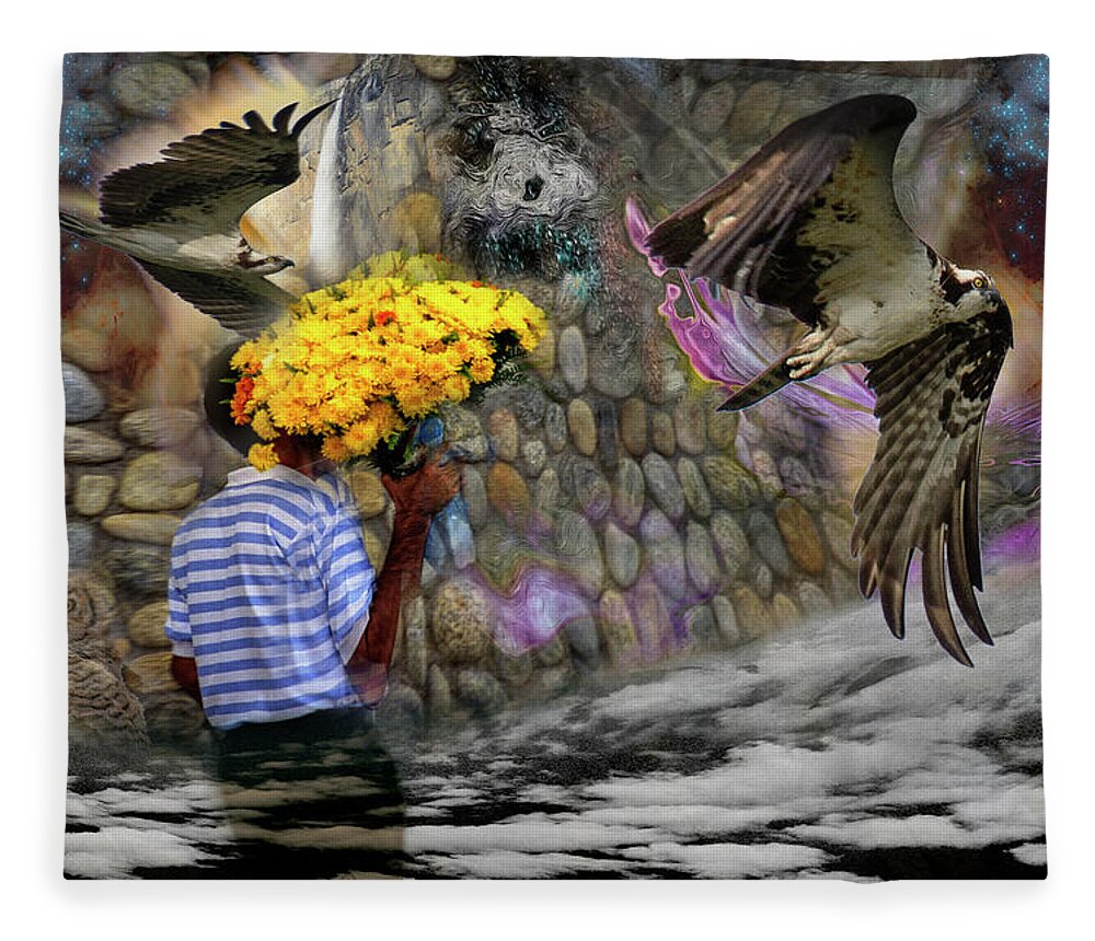 Birds Fleece Blanket featuring the photograph Untitled00sd by Paul Vitko