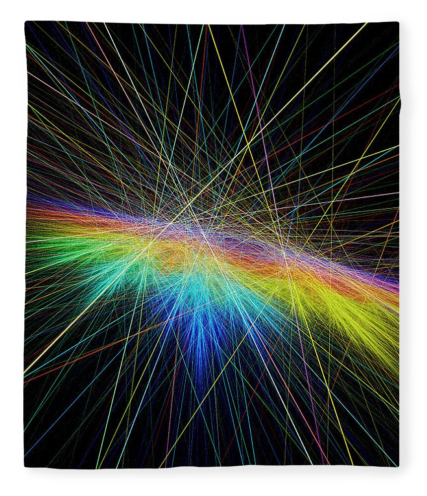 Rick Drent Fleece Blanket featuring the digital art Spectrum by Rick Drent