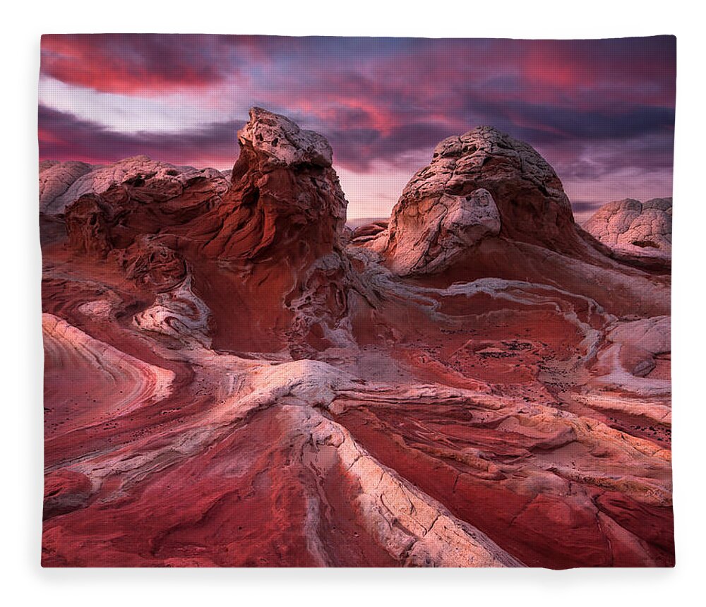 White Pocket Fleece Blanket featuring the photograph Spiderweb by Peter Boehringer