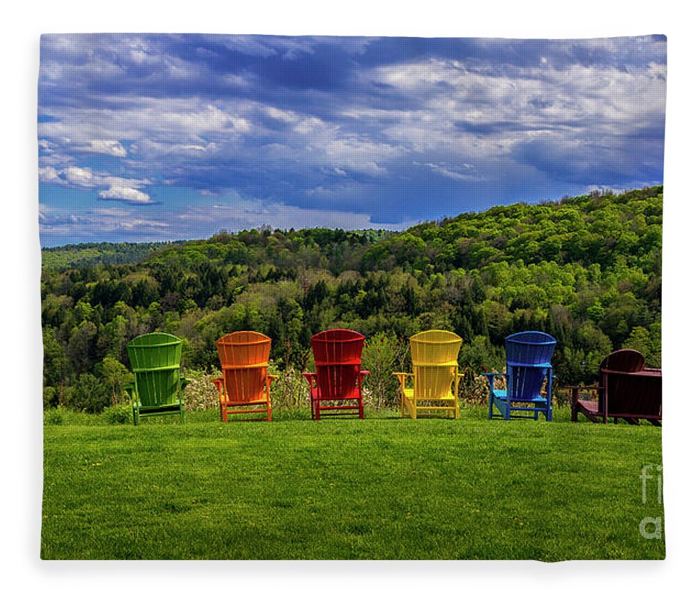 New England Fleece Blanket featuring the photograph Spring in Sharron Vermont by Scenic Vermont Photography