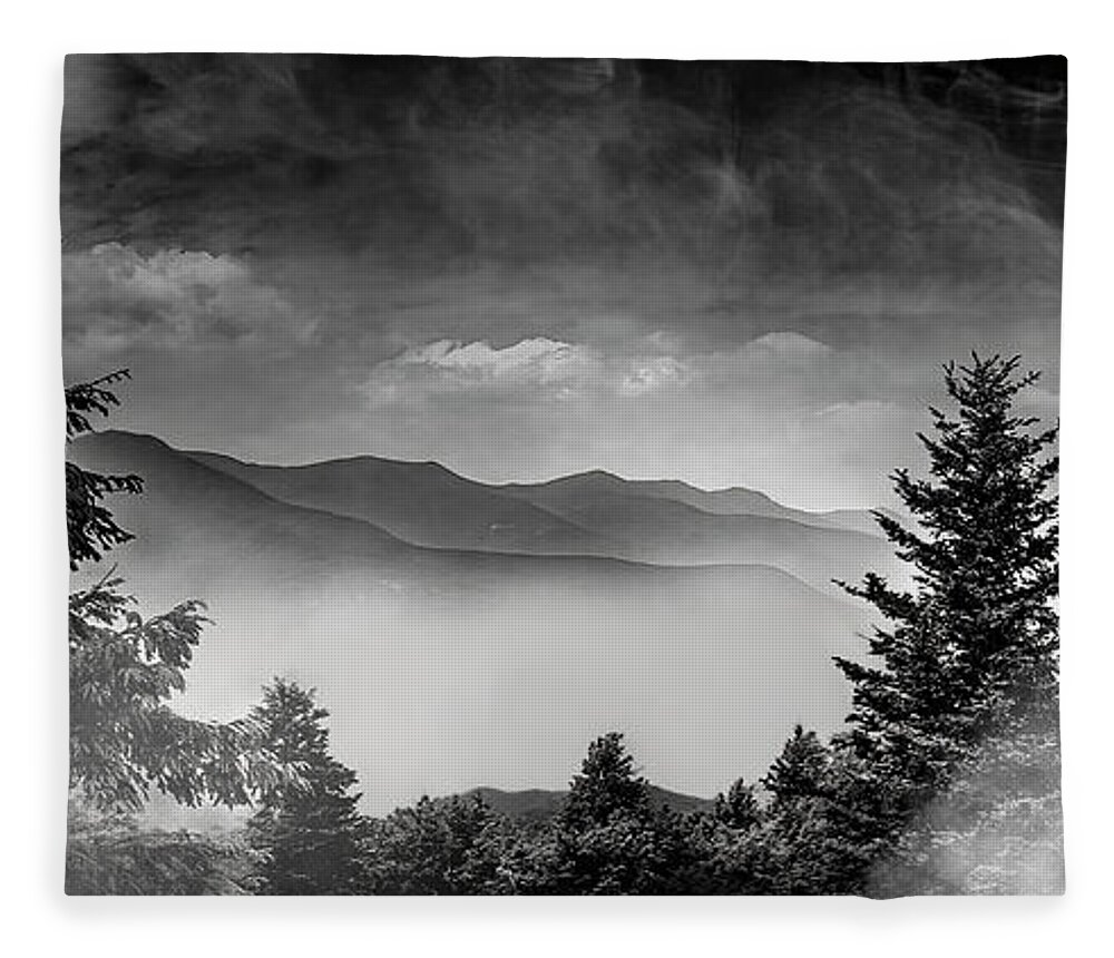 Storm Fleece Blanket featuring the photograph Storm on the Mountain II by Shelia Hunt