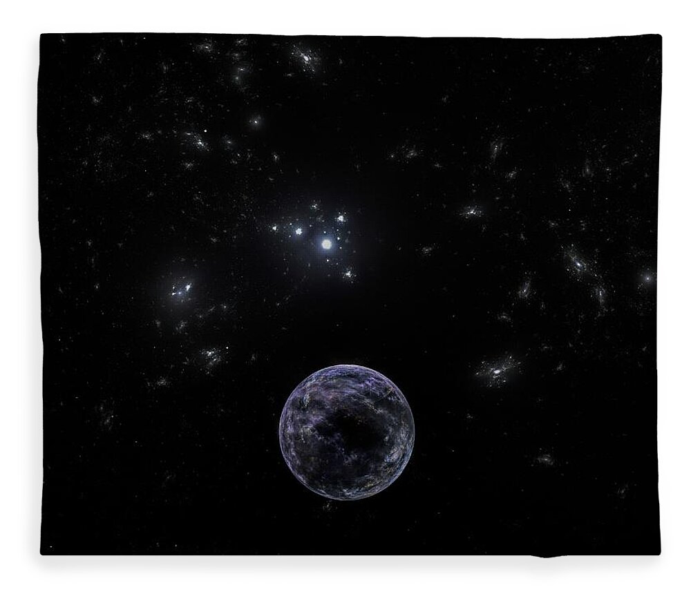 Space Fleece Blanket featuring the digital art Subgame Perfection by Jeff Iverson