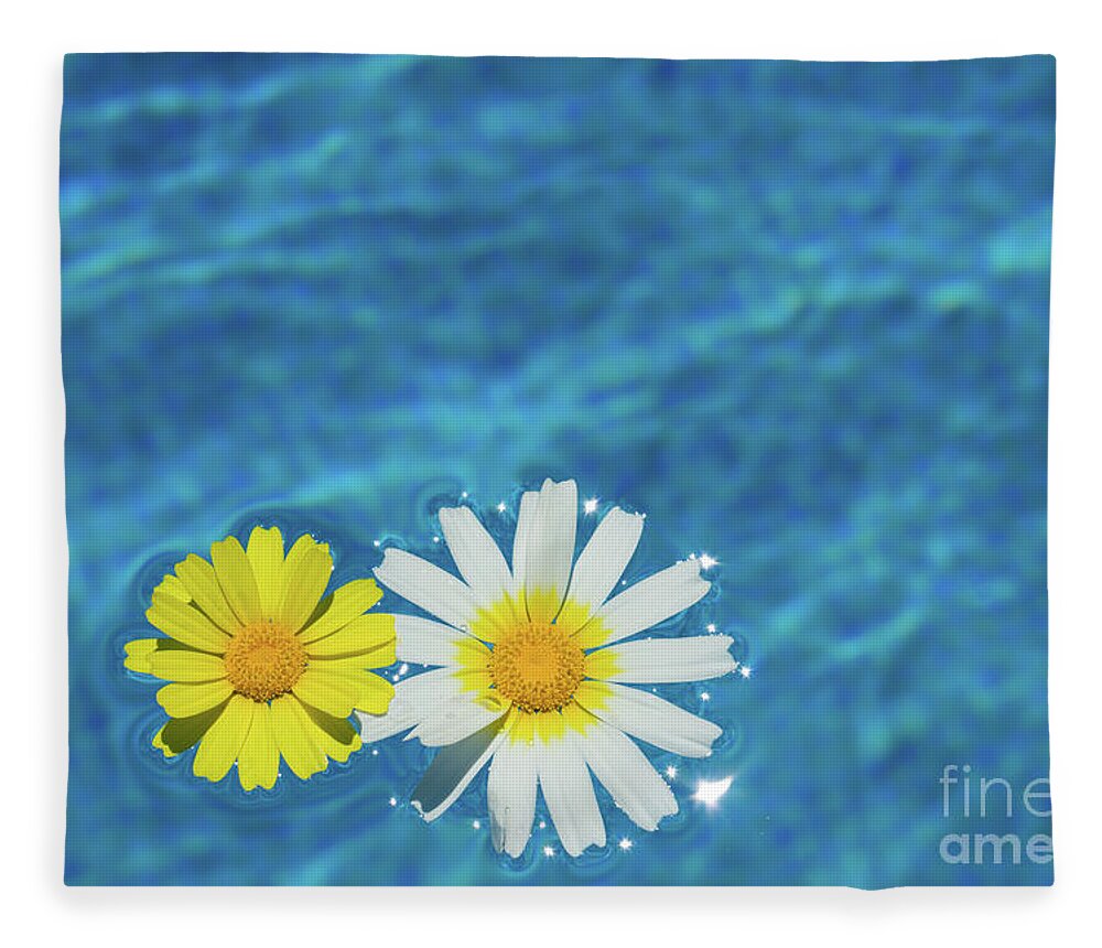 Summer Fleece Blanket featuring the photograph Summer holidays by the perfect blue pool by Adriana Mueller