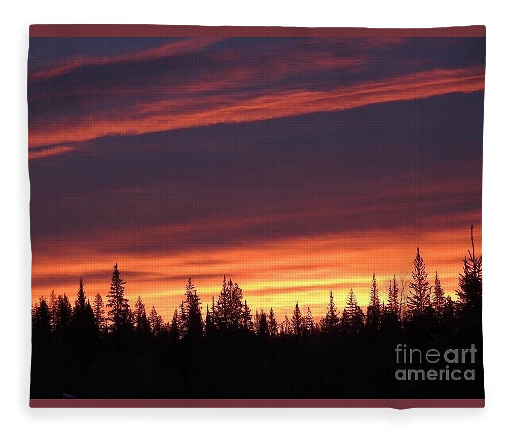 Sunset Fleece Blanket featuring the photograph Sundown by Nicola Finch