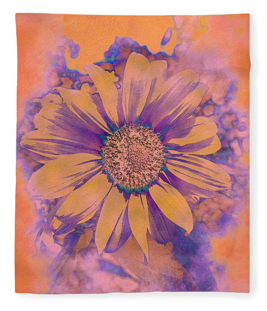 Sunflower Fleece Blanket featuring the photograph Sunflower for Morgan by Bentley Davis