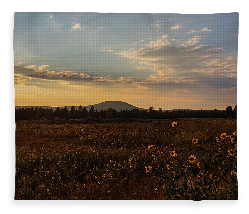 Sunset Fleece Blanket featuring the photograph Incandescence by Laura Putman