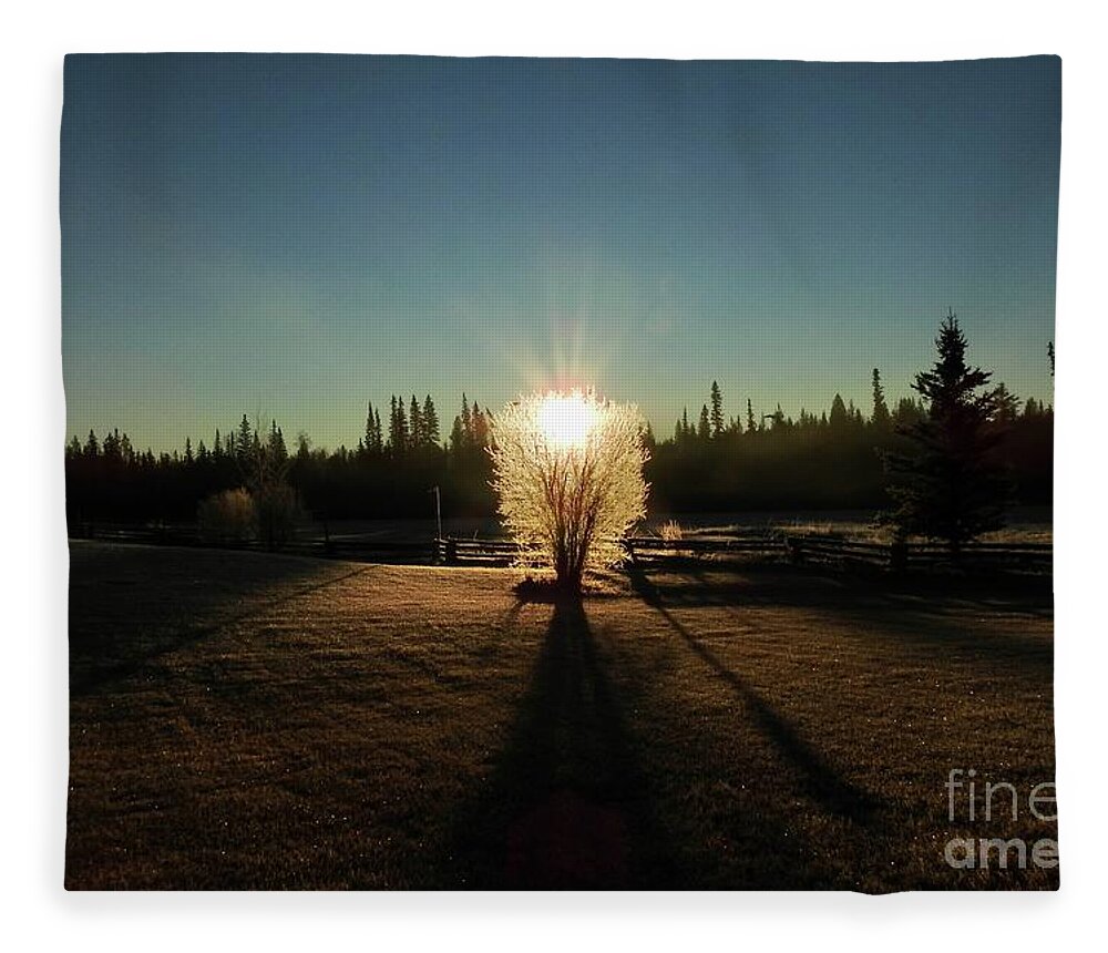 Sunrise Fleece Blanket featuring the photograph Sunrise by Nicola Finch