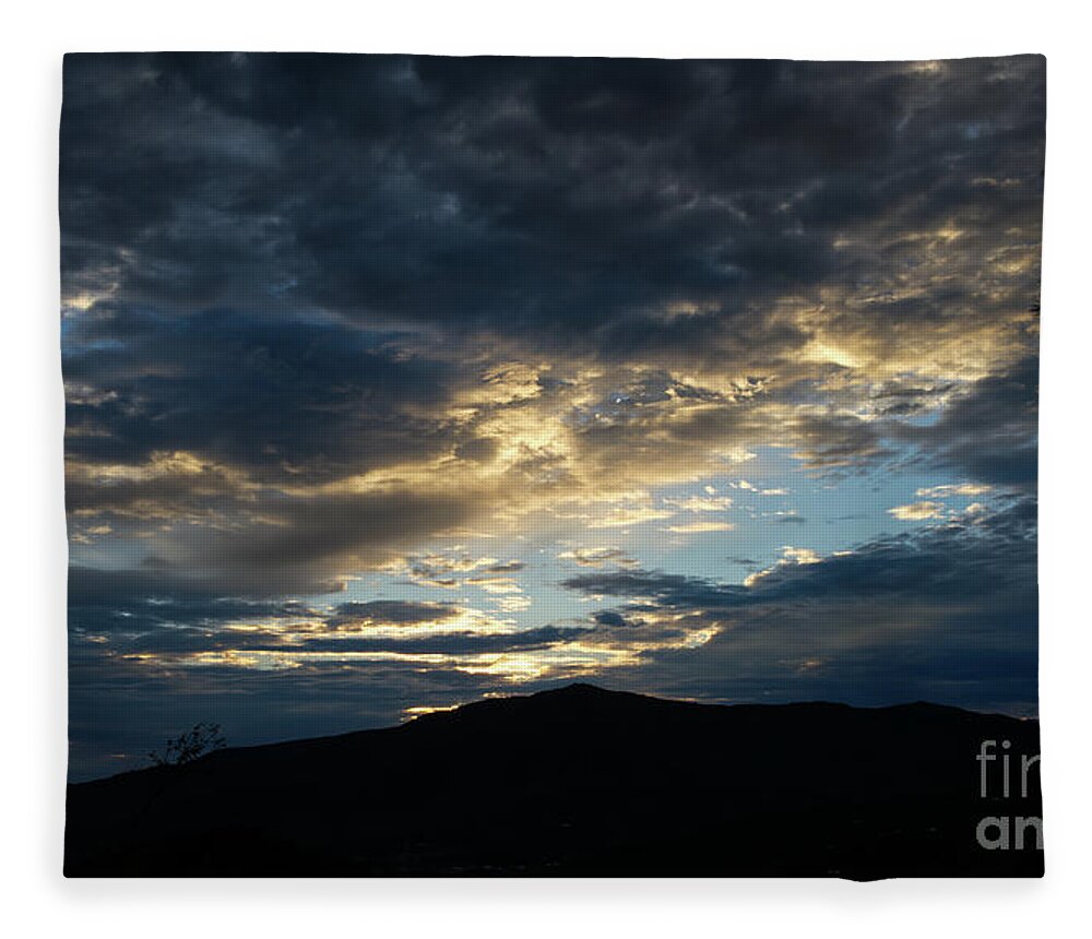 Morning Fleece Blanket featuring the photograph Sunrise Silhouette by Phil Perkins