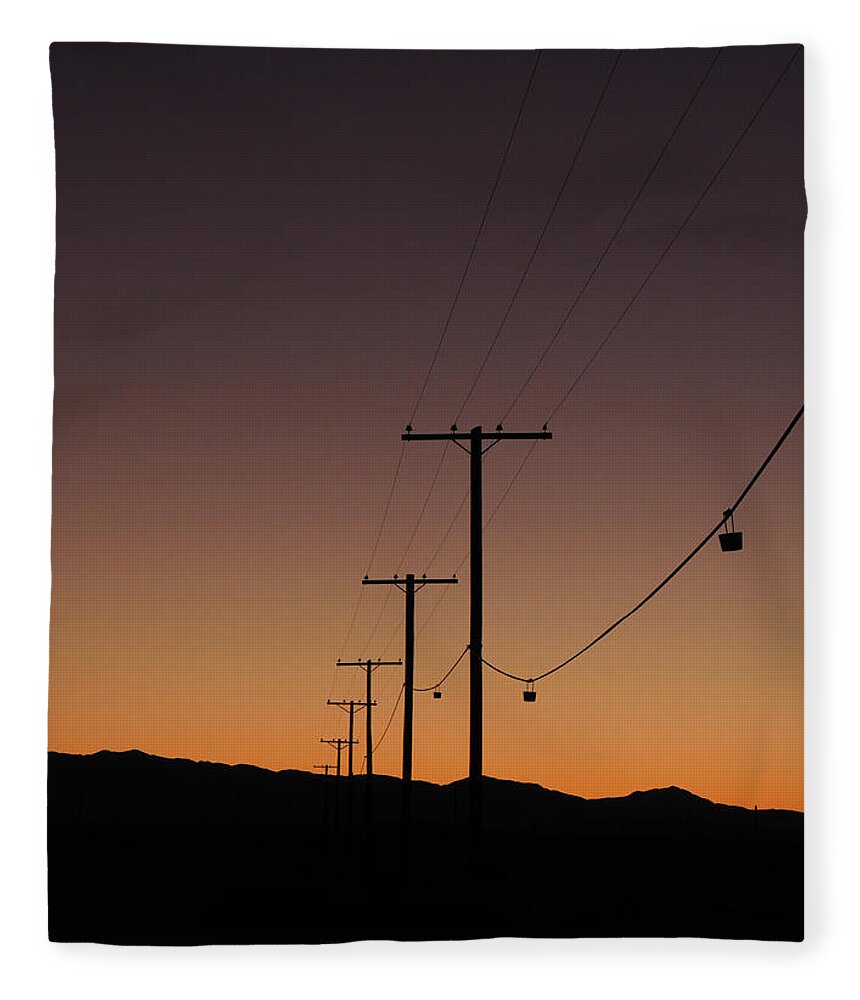 Richard Reeve Fleece Blanket featuring the photograph Sunset Calls by Richard Reeve