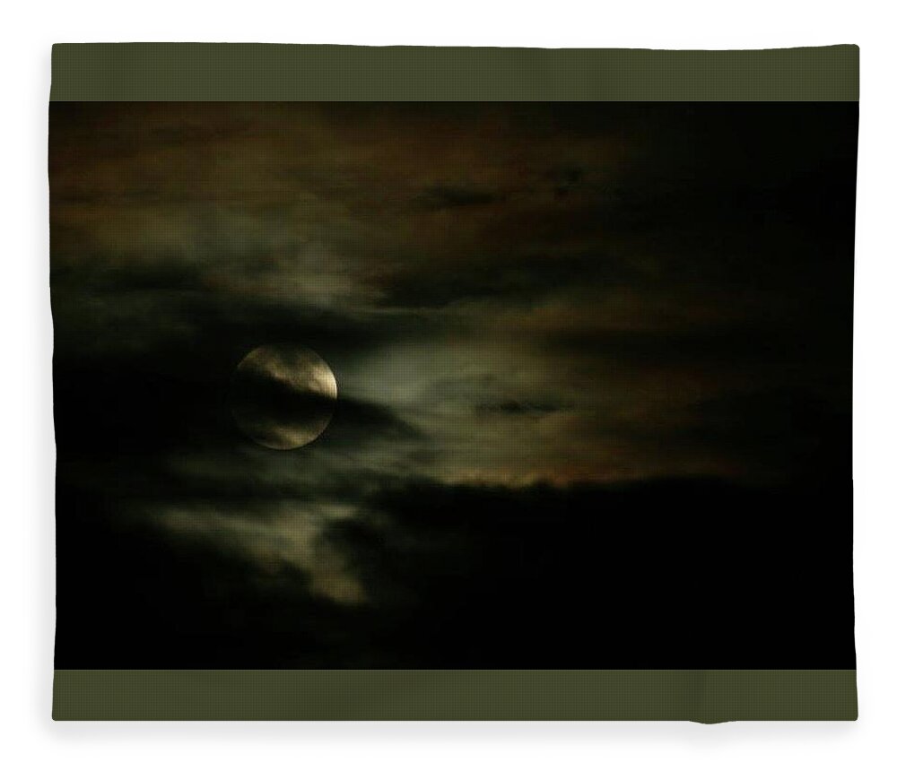  Fleece Blanket featuring the photograph Super Moon Eclipse by Brad Nellis