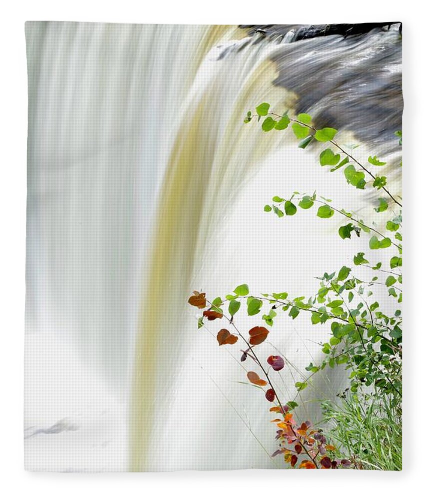 Water Fleece Blanket featuring the photograph Tahquamenon Falls by Randy Pollard