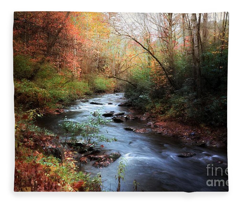 River Fleece Blanket featuring the photograph Tellico Lullabye by Rick Lipscomb
