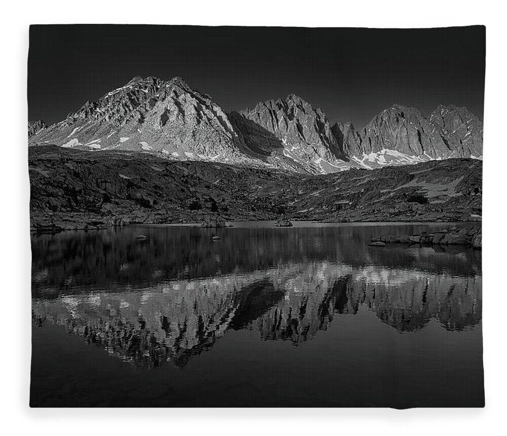 Dusy Basin Fleece Blanket featuring the photograph Tertium Quid by Romeo Victor