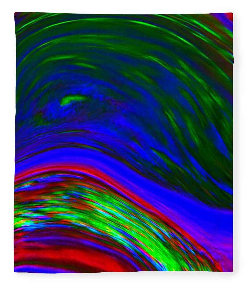 Emotional Fleece Blanket featuring the digital art The Anguish by Glenn Hernandez