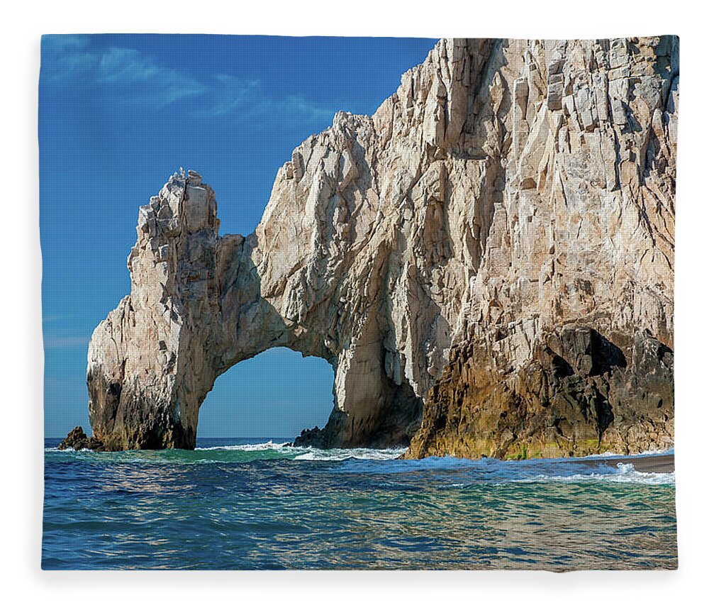 Los Cabos Fleece Blanket featuring the photograph The Arch Cabo San Lucas by Sebastian Musial