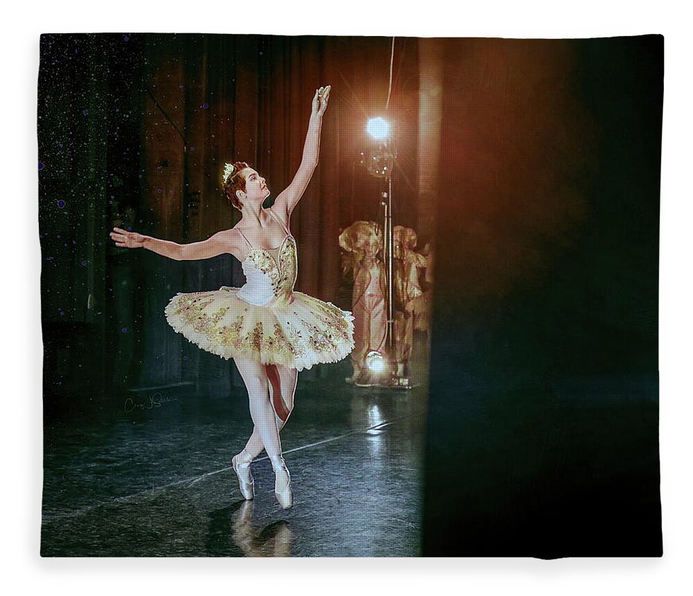 Ballerina Fleece Blanket featuring the photograph The Ballerina by Craig J Satterlee