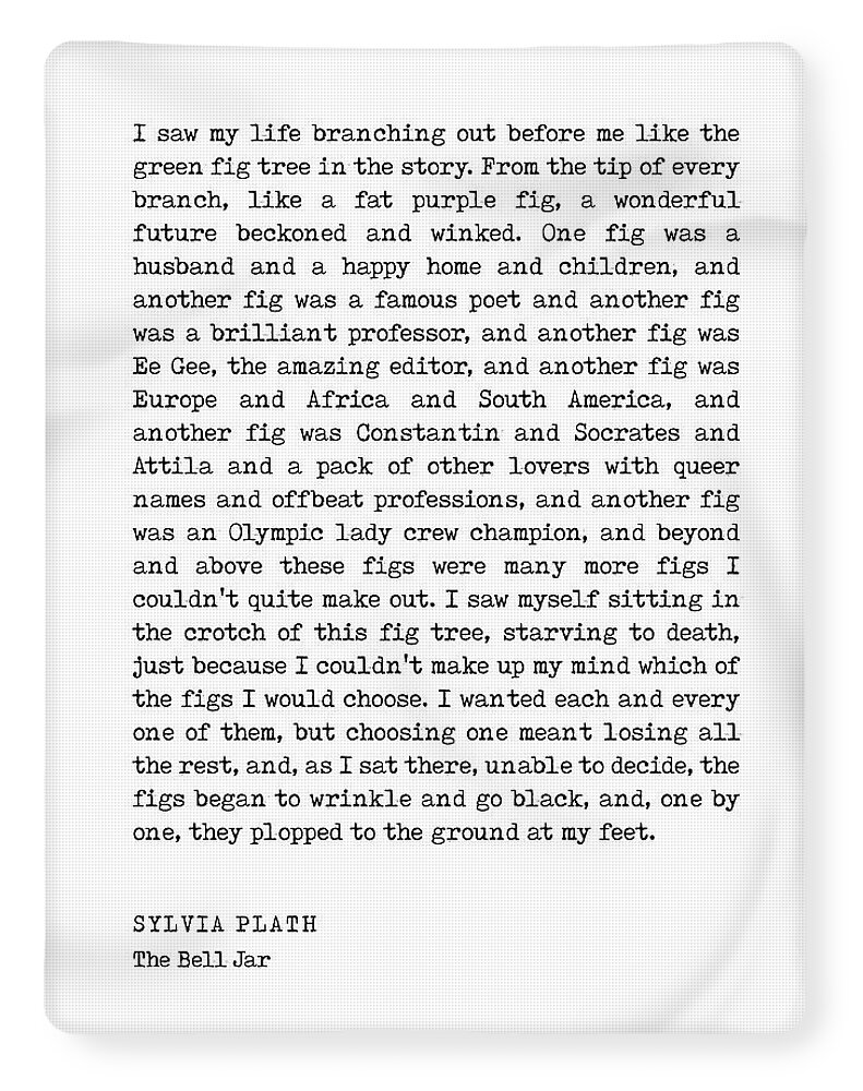 The Bell Jar - Sylvia Plath Quote - Literature - Typewriter Print 3 -  Vintage Art Print by Studio Grafiikka - Fine Art America