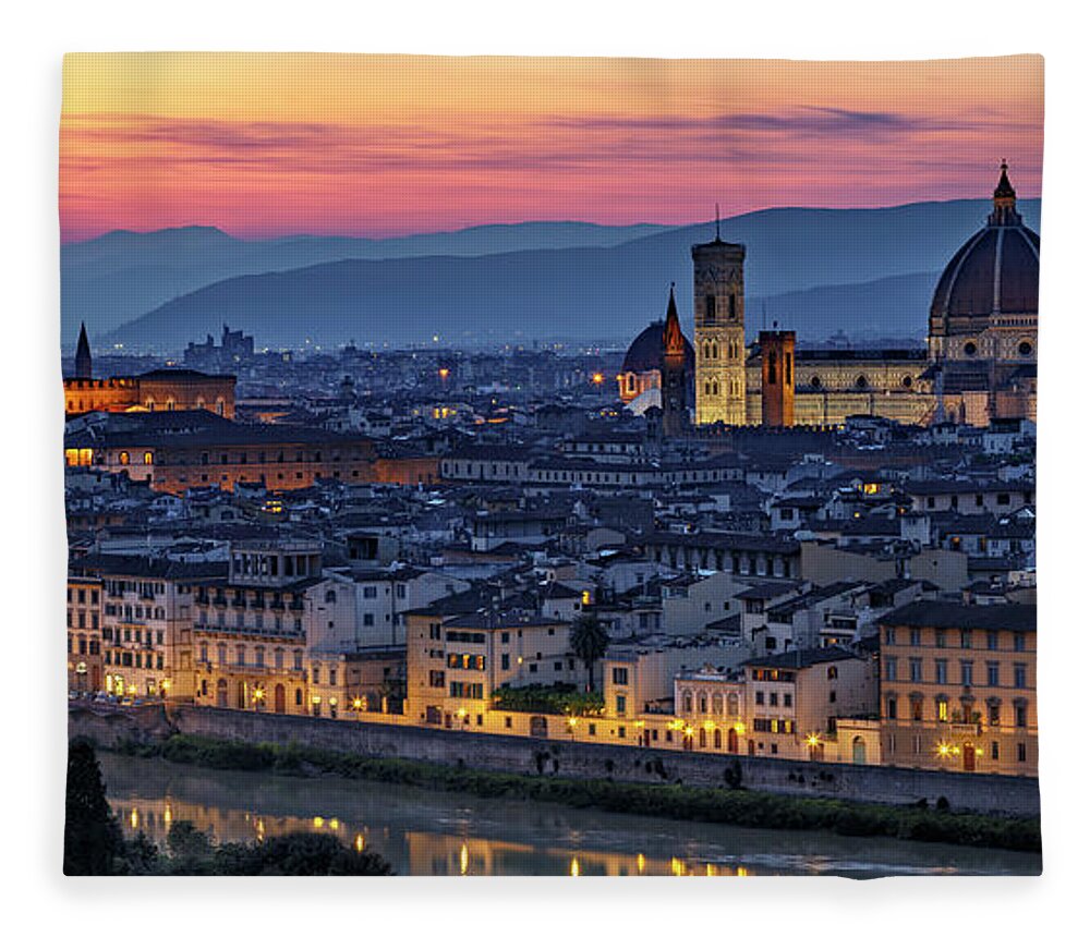 Gary Johnson Fleece Blanket featuring the photograph The Duomo in Florence, Italy by Gary Johnson