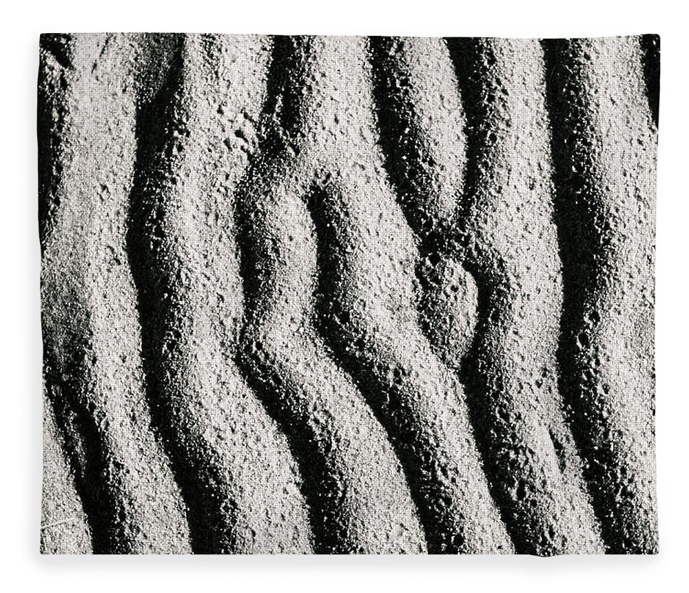 Beach Fleece Blanket featuring the photograph The lunar surface by Maria Dimitrova