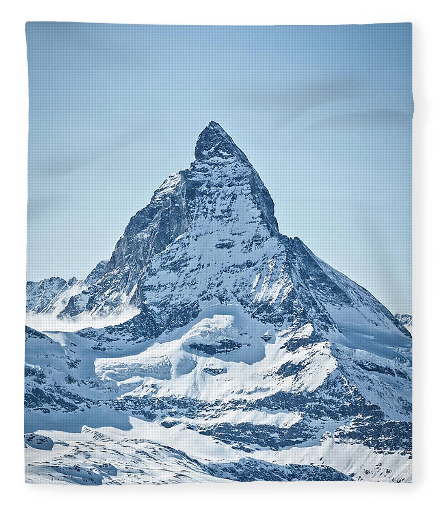 Alpine Fleece Blanket featuring the photograph The Matterhorn by Rick Deacon