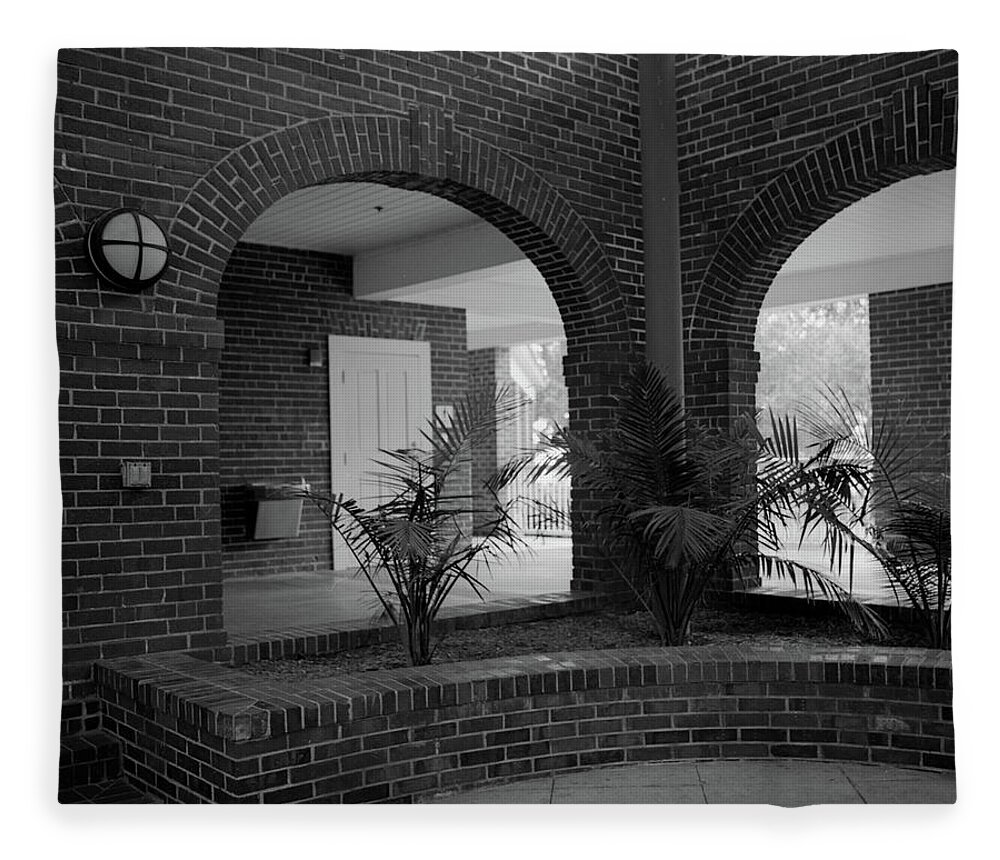 Arches Fleece Blanket featuring the photograph The Old Casino #2, St. Simons Island by John Simmons