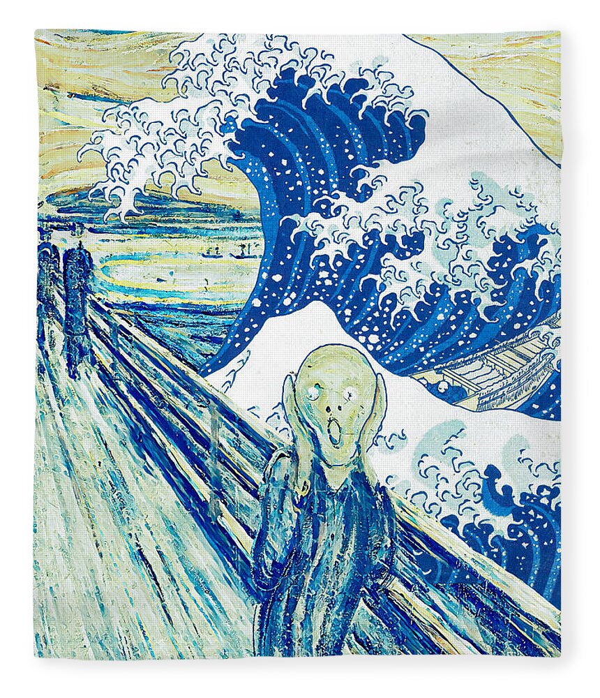 The Scream by Edvard Munch and The Great Wave off Kanagawa