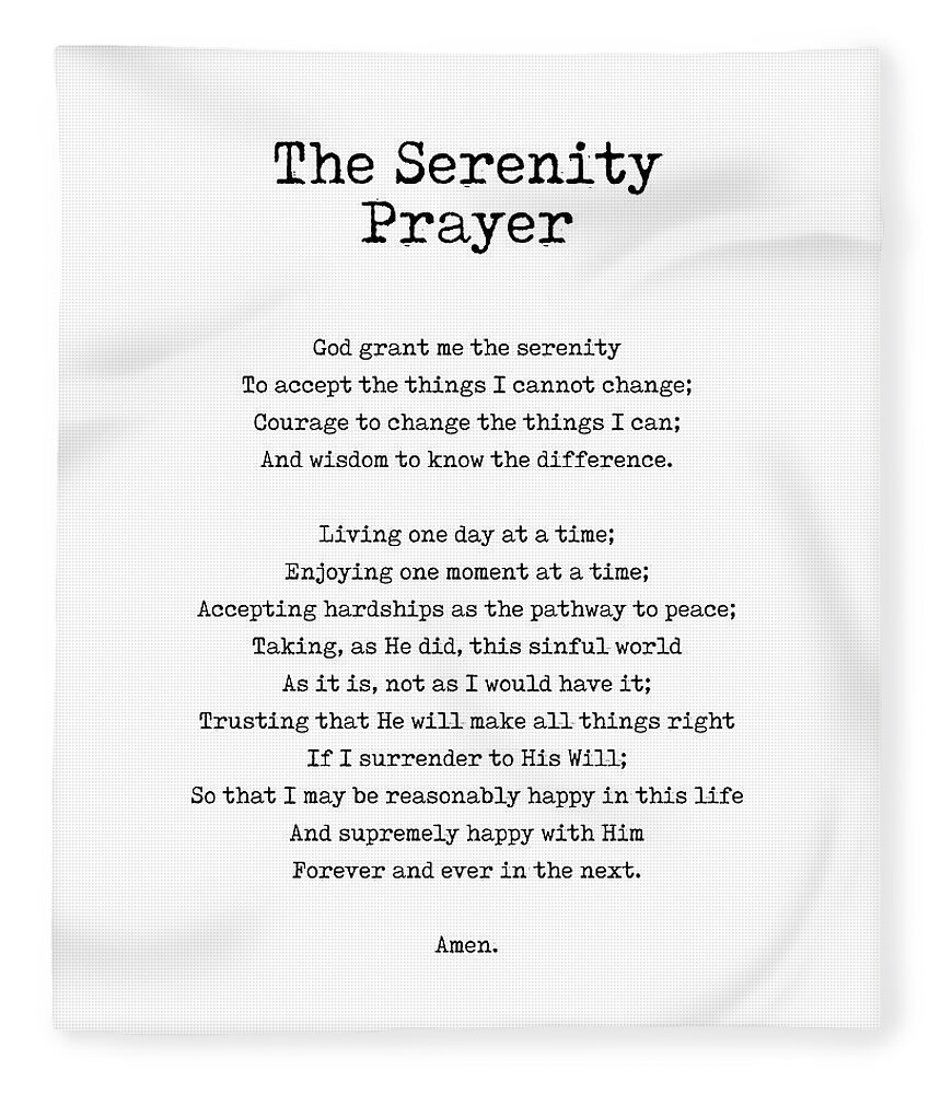 Serenity Prayer, Printable Serenity Prayer, Serenity, Prayer Printable