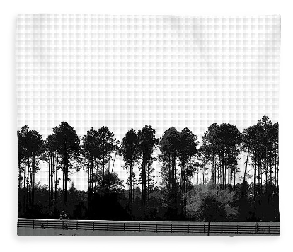 Trees Fleece Blanket featuring the photograph The Trees by Neala McCarten