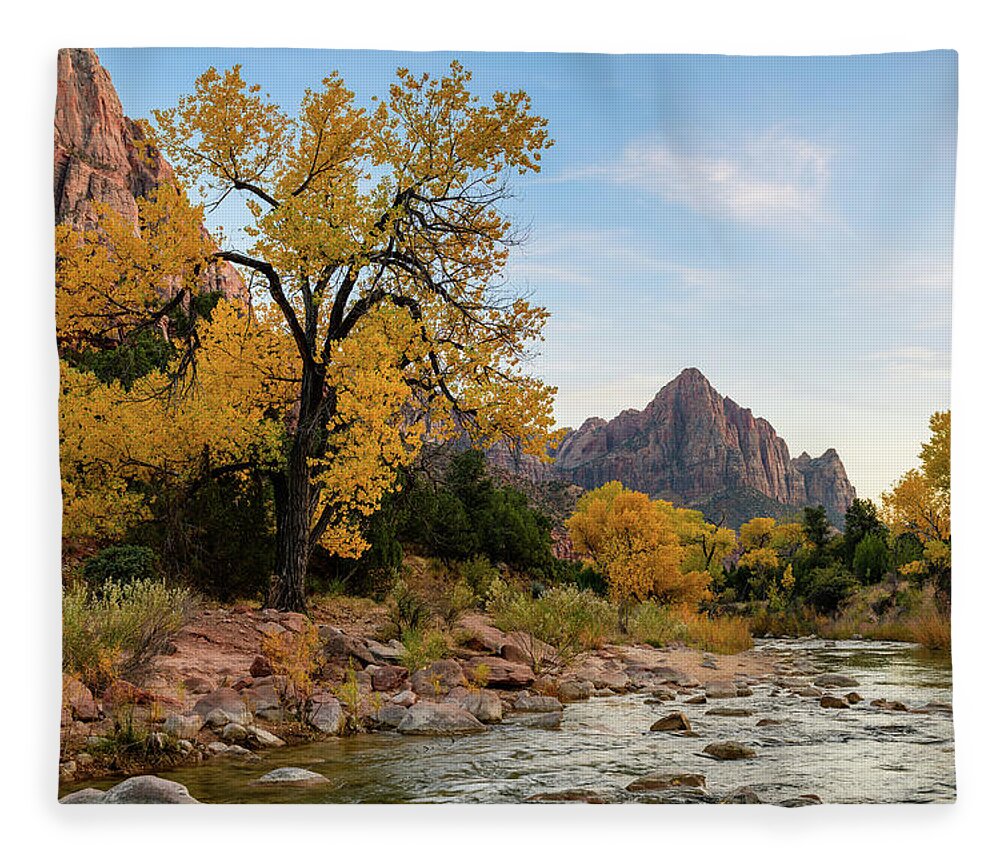 545 Foot Fleece Blanket featuring the photograph The Watchman by Michael Scott