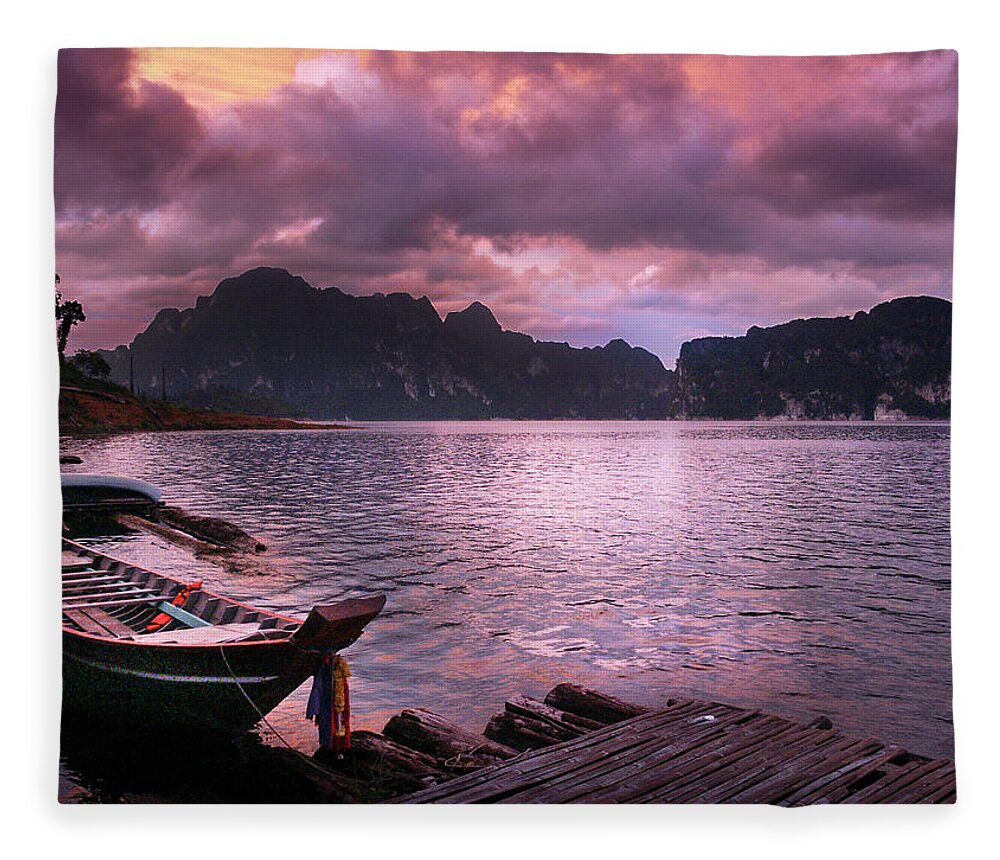 Thailand Fleece Blanket featuring the photograph The World Bathed in Beauty by Mark Gomez